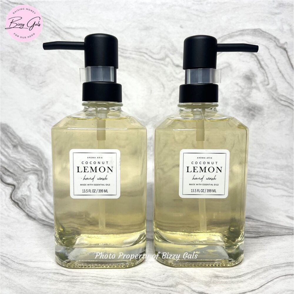 2 Aroma Aria COCONUT LEMON Hand Soap